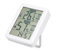 Fafeicy Termómetro Higrómetro Digital Mini con Soporte y Agujero, Monitor de Humedad Interior Indicador de Confort de Aire para Hogar Invernadero Bodega (HT682)