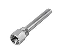 Fafeicy Termopozo de acero inoxidable, Roscas NPT de 1/2", para sensores de temperatura Termopozos