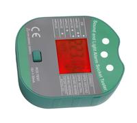 Fafeicy Tester de Zócalo 110-250V con Alarma de Luz de Sonido, Detector de Verificadores de Voltaje para Electricistas en Casa, Grandes Fallas de Cableado de Pantalla de Pantalla HD en (Enchufe de