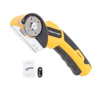 Fafeicy Tijeras Eléctricas Inalámbricas Batería Recargable de 3.6V con Cerradura de Seguridad y Luz LED Ergonómico Antideslizante para Alfombras de Cuero Tela Plástica Manualidades