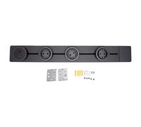 Fafeicy Toma de Corriente de Riel de 60 Cm, 3 Puertos USB C con Tomas Dobles, Luz Azul de 10 W