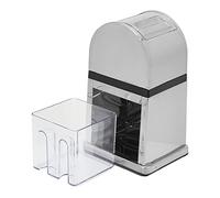 Fafeicy Trituradora de Hielo Manual, Máquina de Hielo Portátil con Cuchilla de Acero Inoxidable, Caja de Transparente para Granizados y Bebidas de Verano