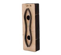 Fafeicy Troquel de Corte de Metal y Cuero, Herramienta Artesanal de Acero de Aleación para Bricolaje, Billetera de Cuero y Fabricación de Cinturones, Ideal para Artesanos (LR-8)