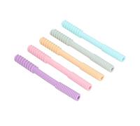 Fafeicy Tubo de Dentición Suave para Dientes Huecos de Silicona, 5 uds., para Masticar y Necesidades Sensoriales (Estilo 3)