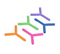 Fafeicy Tubo de Dentición Suave para Dientes Huecos de Silicona, 5 uds., para Masticar y Necesidades Sensoriales (Tipo 4)