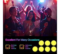 Fafeicy UV Blacklight Neon Fluorescence Face & Body Colors Hipoalergenic Safe para Niños Club de Fiesta de Halloween para Adultos para Festivales 30g Azul (YELLOW)