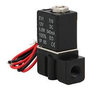 Fafeicy Válvula Solenoide de 2 Vías, Electroválvula de Corriente Continua