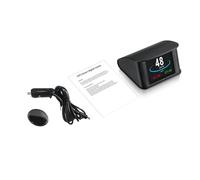 Fafeicy Velocímetro GPS HUD Universal para Automóvil, Pantalla LCD de 2,2 Pulgadas con Alerta de Exceso de Velocidad, Tablero Inteligente Digital para Vehículos para Todos los (Soporte para monitor