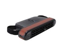 Fafeicy Ventilador de Asiento de Coche, 3 Velocidades, bajo Ruido, sin Aspas, USB, Turbina Doble, para Pasajeros Traseros (BROWN)