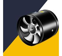 Fafeicy Ventilador de Conducto de Refuerzo en Línea, Ventilador de Ventilación de Ruido Ultrabajo de 6 Pulgadas, 150x150mm, para Sótanos, Baños, Cocinas con Motor de Alambre de Cobre (8 pulgadas