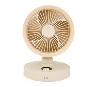 Fafeicy Ventilador de Escritorio, Ventilador de Escritorio Recargable USB de 100 Velocidades con Oscilación Automática de 90 Grados, Motor Turboalimentado Silencioso de 35 DB, Pantalla