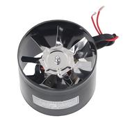 Fafeicy Ventilador de Tubo de 110 Mm, Extractor de Ventilación de Acero de Aleación con Válvula de Retención y Motor con Rodamiento de Bolas, para Baño, Cocina, Tienda de Cultivo, Sótano (Enchufe de