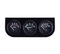 Fafeicy Volt Triple Mauge Set, Automóvil Transparente con un Automóvil Triple DC12V Excelente para Vehículos