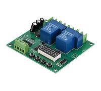 Fafeicy YYB 5 Tablero de Control de Motor, 12V 24V DC AC 7V 27V Módulo de Temporización de relé con 6 Funciones, para Válvula Solenoide Bomba Luz Control de Avance y Retroceso