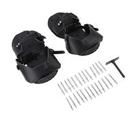 Fafeicy Zapatos Aireadores de Césped, Sandalias de PU con Púas de Jardín con Hebilla de Fijación, 26 Púas Aireadores Manuales de Césped para el Cuidado del, Aflojamiento del Suelo, Jardines, Patios,