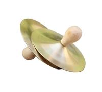 Fafeims 2 Piezas de Platillos de Mano con para Banda de Percusión, Educación Temprana para Niños, Material de Cobre