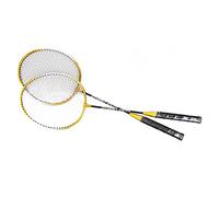 Fafeims 205 Raqueta de Bádminton en Aleación de Hierro para Entrenamiento Efectivo en Gimnasio y Patio Trasero, Raqueta de Oro Ligero para Jugadores Aficionados