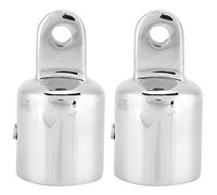 Fafeims 22 Tapa de Extremo de Bote de 25 mm Bimini Tapa de conexión Superior Tornillo Herraje de Montaje Accesorio de Bote de Acero Inoxidable(22mm)