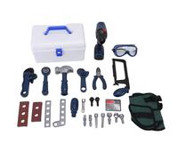 Fafeims 25 PCS Kids Tool Set con Habilidades para Mejorar Las Habilidades Prácticas con Taladro Eléctrico para Mejorar Las Habilidades