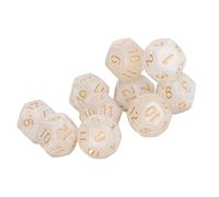 Fafeims 40pcs Número 12 de Cubos Impermeables Juntos, Fácil de Leer para Enseñar el Juego, el Ocio y el Cuidado Escolar (White)