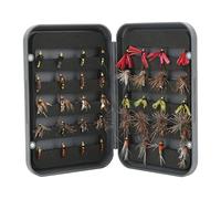 Fafeims 40pcs para la Pesca Realmente para la Caja Impermeable del Río Fishing Lake Fishing para Pescadores de Acero Inoxidable