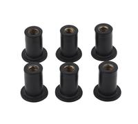 Fafeims 6 Pièces Kit de Fixation pour Pare-Brise - Vis et Écrous M5 pour Automobile, Accessoires de Réparation et Entretien Auto, Compatible Avec la Plupart Des Modèles