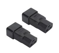 Fafeims Adaptador de Corriente IEC320 C20 a C21 de, Paquete de 2 Adaptadores de Enchufe Plug and Play C20 a C21 para Servidor UPS Power PDU