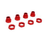 Fafeims Adaptador de Cubo Hexagonal de Rueda RC de Aleación de Aluminio, Ligero Anodizado de 24 Mm para 1/5, 4 Piezas para Aficionados (Rojo)