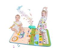 Fafeims Alfombra de Tambor de Teclado de Piano para Niños Pequeños para Niños con Sonido Superior para Interacción Matriz Infantil (Tipo de Granja)
