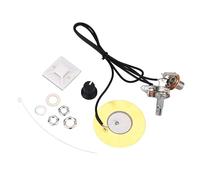 Fafeims Alomejor 2 Unidades Transductor Piezoeléctrico de 50 mm para Guitarra Acústica y Ukulele - Pastilla de Metal Precableada con Amplificador Compatible, Ideal para Grabación y Actuaci