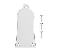 Fafeims Alomejor Protecteur de réglage pour Guitare électrique et Basse - Couvercle en Bois Forme Cloche pour Tige d’ajustement, accessoire de remplacement universel, livré Avec Vis (argen