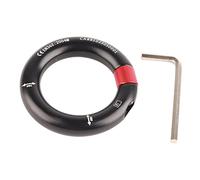 Fafeims Anillo de Retiro Desmontable del Conector de Apertura de 12 Mm del Conector de Escalada para La Roca Arborista La Escalada ISO9001 EN362: 2004m Aleación de Aluminio (Black)
