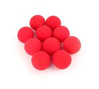 Fafeims Bola de Espuma, 10 Piezas de Mini Bola de Esponja Suave Roja, Juguetes de Accesorios para Trucos Mágicos, Gran Espectáculo para el Público, Accesorio Mágico Clásico, Desaparece,