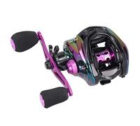 Fafeims Carrete Baitcasting de Alta Velocidad 8.1:1, Metálico y Ligero, para Surfcasting con Mano Izquierda en Agua Salada y Dulce