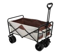 Fafeims Carro de Compras de Playa Plegable de Vagón Plegable con Ajustable para Acampando Al Aire Picnic