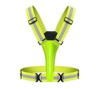 Fafeims Chaleco Reflectante LED para Correr con Visibilidad Mejorada para Corredores Nocturnos y Ciclistas, Correa Ajustable para Adultos y Niños, Batería Recargable para Iluminación Duradera