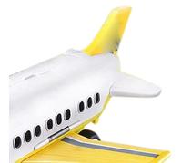 Fafeims Coloridos Juguetes Modelo de Avión para Niños con Ferrocarril Deslizante, Funciones de Botones y Música para el Placer y el Tiempo de Juego Educativo para Niños Pequeños (Tema de ingeniería)