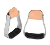 Fafeims Estribos de Aluminio Occidentales para Montar a Caballo, Cubrezapatos Duradero y Resistente Al Desgaste para Rendimiento de Entrenamiento de Montura de Caballo para Amantes de la Equitación