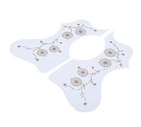 Fafeims Fafeims Paquete de Golpeador de Guitarra Acústica, Juego de 2 Placas Protectoras de Plástico Brillante para Protección y Decoración para Guitarristas y Entusiastas (BROWN) (WHITE)