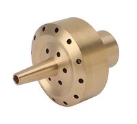 Fafeims Fuente para Estanque, Boquilla de Fuente de Latón DN25, Hermoso Cabezal Rociador de Flores, Material de Latón Duradero con Efecto Inyector, 3 Capas de Rociado Parabólico (G1/2 pulgadas)