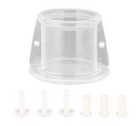 Fafeims Funda para Cuello de Pájaro, Collar Acrílico Antimordeduras para Loros con 3 Tamaños (S/M/L) para Protección de Plumas y Curación de Heridas (1,9-3,7 (S diámetro Exterior 4,8 diámetro