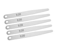 Fafeims Galgas de Espesores, Herramienta de Medición de Alta Precisión de Acero Inoxidable 0,2 de 5 Piezas con Aplicación para Medición de Espacios de Inspección de Soldadura (0.2)