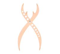 Fafeims Herramienta de Medida Simétrica del Calibrador de Proporción áurea de Cejas, Regla de Cejas de Diseño Curvo para Perfectamente Formadas, Compacta y Portátil para Maquilladores (oro rosado)