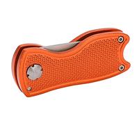 Fafeims Herramienta de Reparación Divot con Diseño Plegable y de Pila, Horquilla de Acero Inoxidable Portátil para una Reparación Efectiva, Adecuada para Aficionados (Orange)