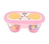 Fafeims Juguete de Tambor de Aplausos de Mano, Juguete Musical de bebé ABS, Tambor de Percusión Multifuncional para Niños Tempranos para Niños Tempranos, Piano Electrónico de Carrusel 3 (Rosado)