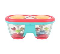 Fafeims Juguete de Tambor de Aplausos de Mano, Juguete Musical de bebé ABS, Tambor de Percusión Multifuncional para Niños Tempranos para Niños Tempranos, Piano Electrónico de Carrusel 3 (rojo y verde)
