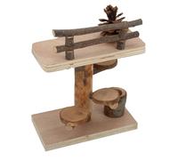 Fafeims Juguetes de Plataforma de Escalada de Hámster de Madera Que Mejoran la Capacidad Atlética para Hámster y Mascotas Pequeñas, Juego de Parque Infantil Ecológico para para Ejercicio y Diversión