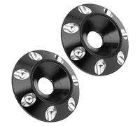 Fafeims Junta Trasera de Alta Calidad Junta 2pcs Accesorio Decorativo para 1/10 1/8 de Automóvil Fuera de Ruta (BLACK)