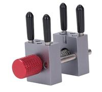 Fafeims Mini Tornillo de Banco de Sujeción Ajustable Segura, Pequeña Abrazadera Plana para Hacer Modelos, Manualidades, Abrazadera de Banco de Mandíbula de Mesa Compacta de Acero Inoxidable para