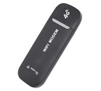 Fafeims Módem 4G LTE WiFi para Viajes, Red de Alta Velocidad, 8 Dispositivos Conectados, Fuente de Alimentación USB, Ranura de Tarjeta SIM, Material ABS, Negro, Conectividad de Dispositivos (Black)